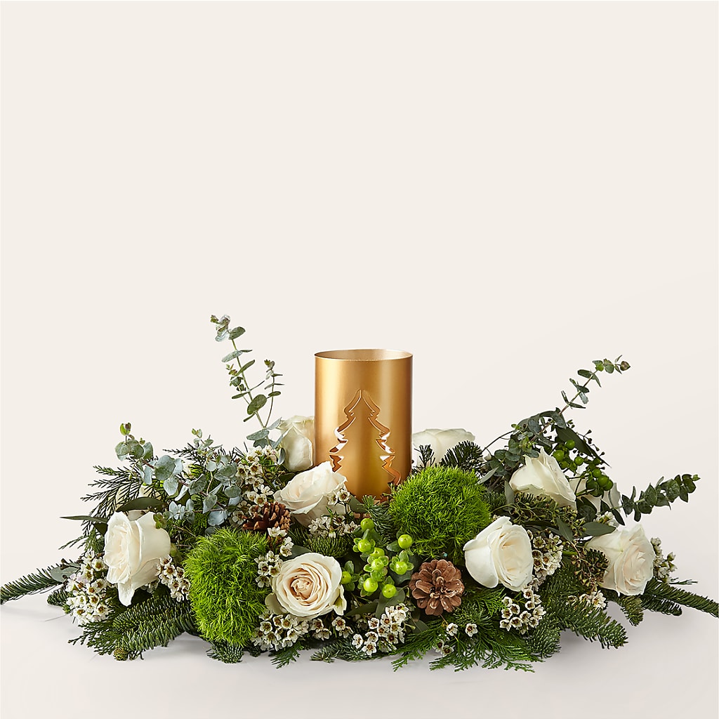 Chestnuts Roasting Centerpiece – Towne Florist, Lumberton NC