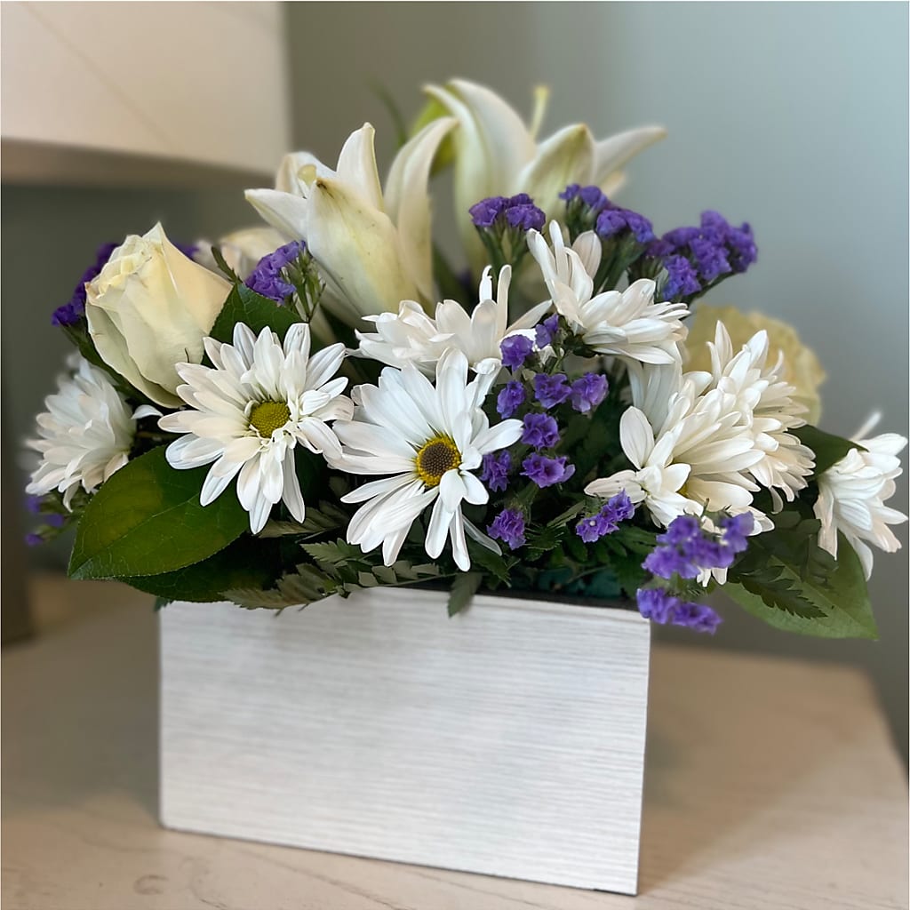 Beyond Blue Box Bouquet – Towne Florist, Lumberton NC