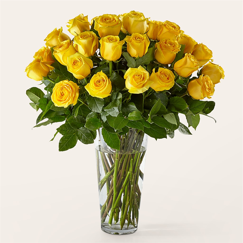 Long Stem Yellow Rose Bouquet – Towne Florist, Lumberton NC
