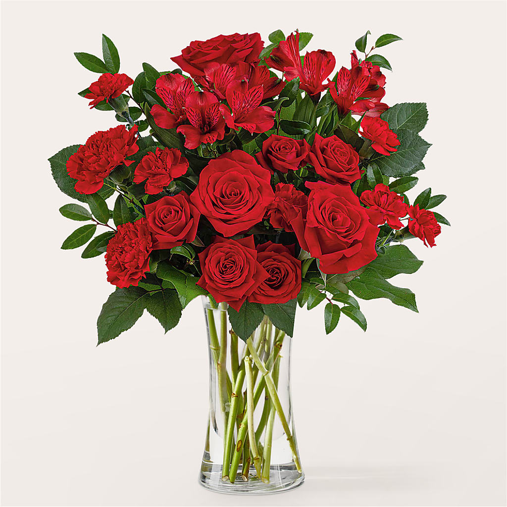Brilliant Ruby Bouquet – Towne Florist, Lumberton NC