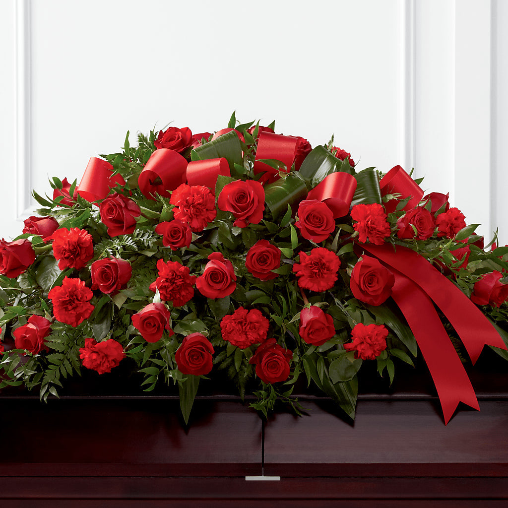 Tribute of Life Casket Spray – Towne Florist, Lumberton NC