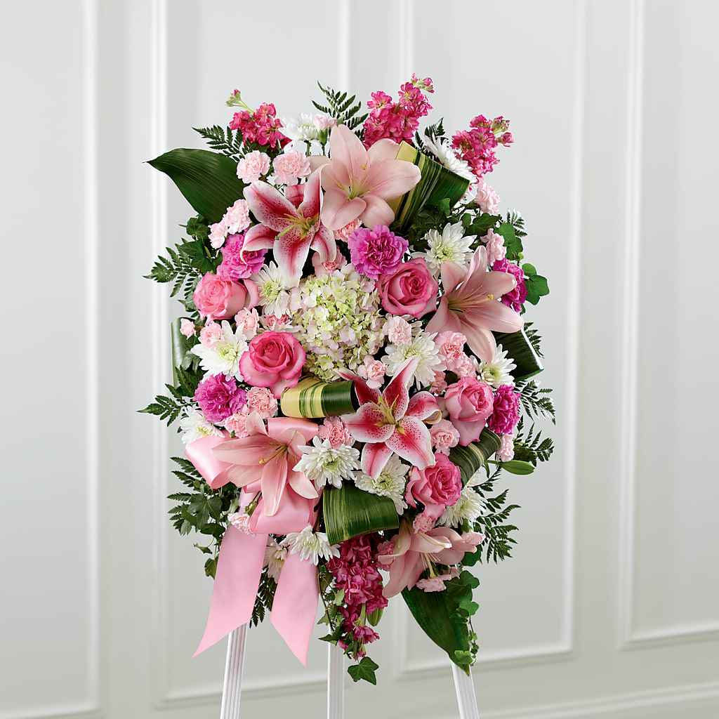 Comforting Standing Spray – Towne Florist, Lumberton NC
