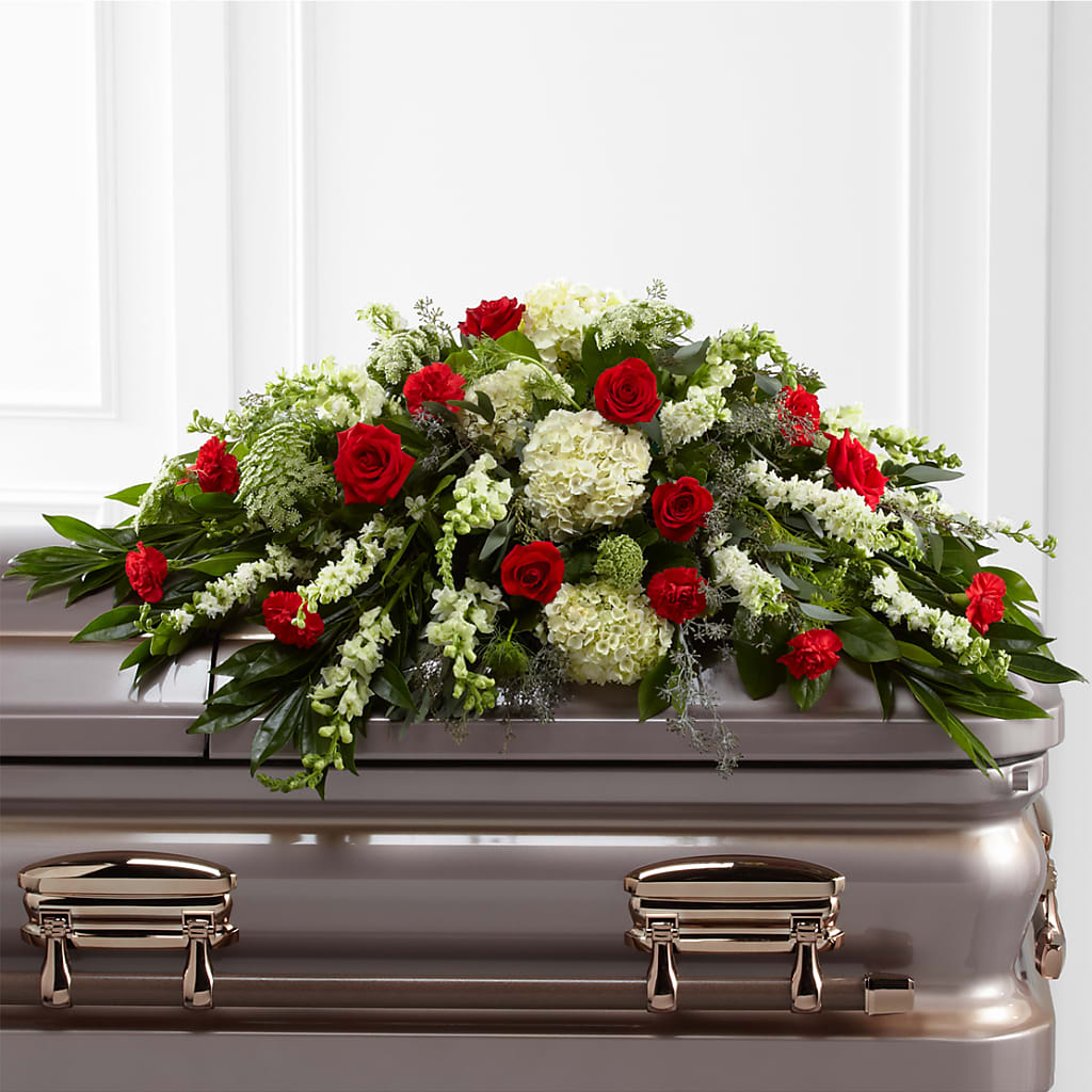 Sincerity Casket Spray – Towne Florist, Lumberton NC