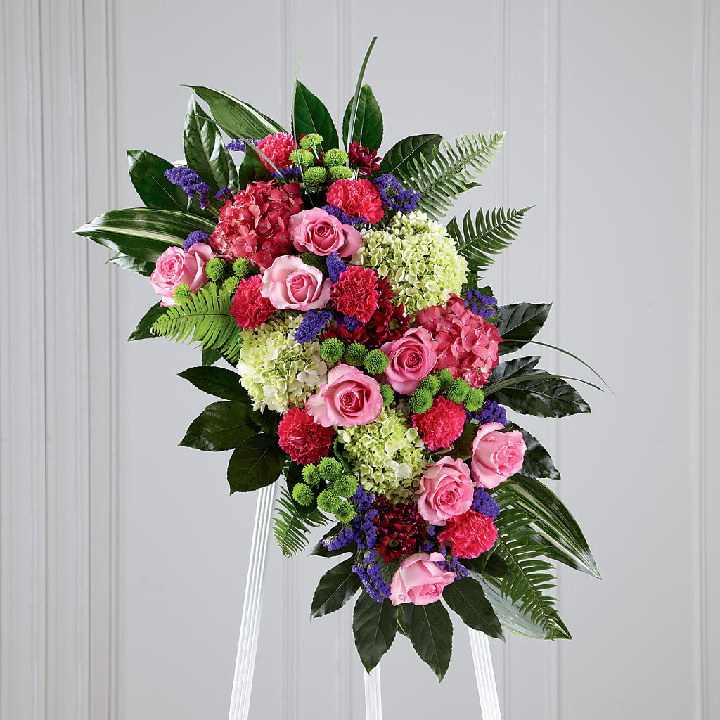Refreshing Mix Standing Spray – Towne Florist, Lumberton NC