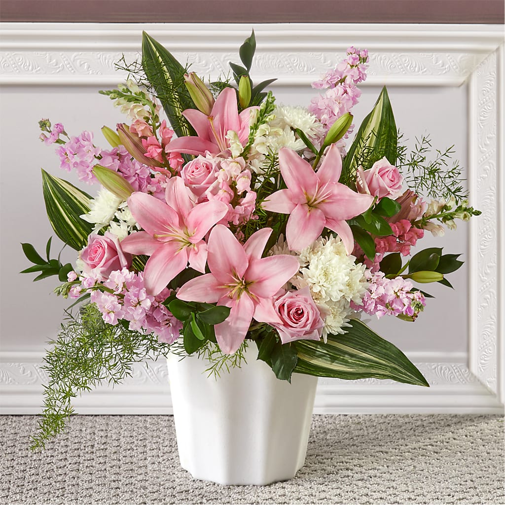 Simply Serene Floor Basket – Towne Florist, Lumberton NC