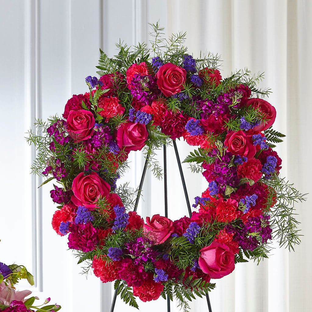 Calming Colors Wreath – Towne Florist, Lumberton NC