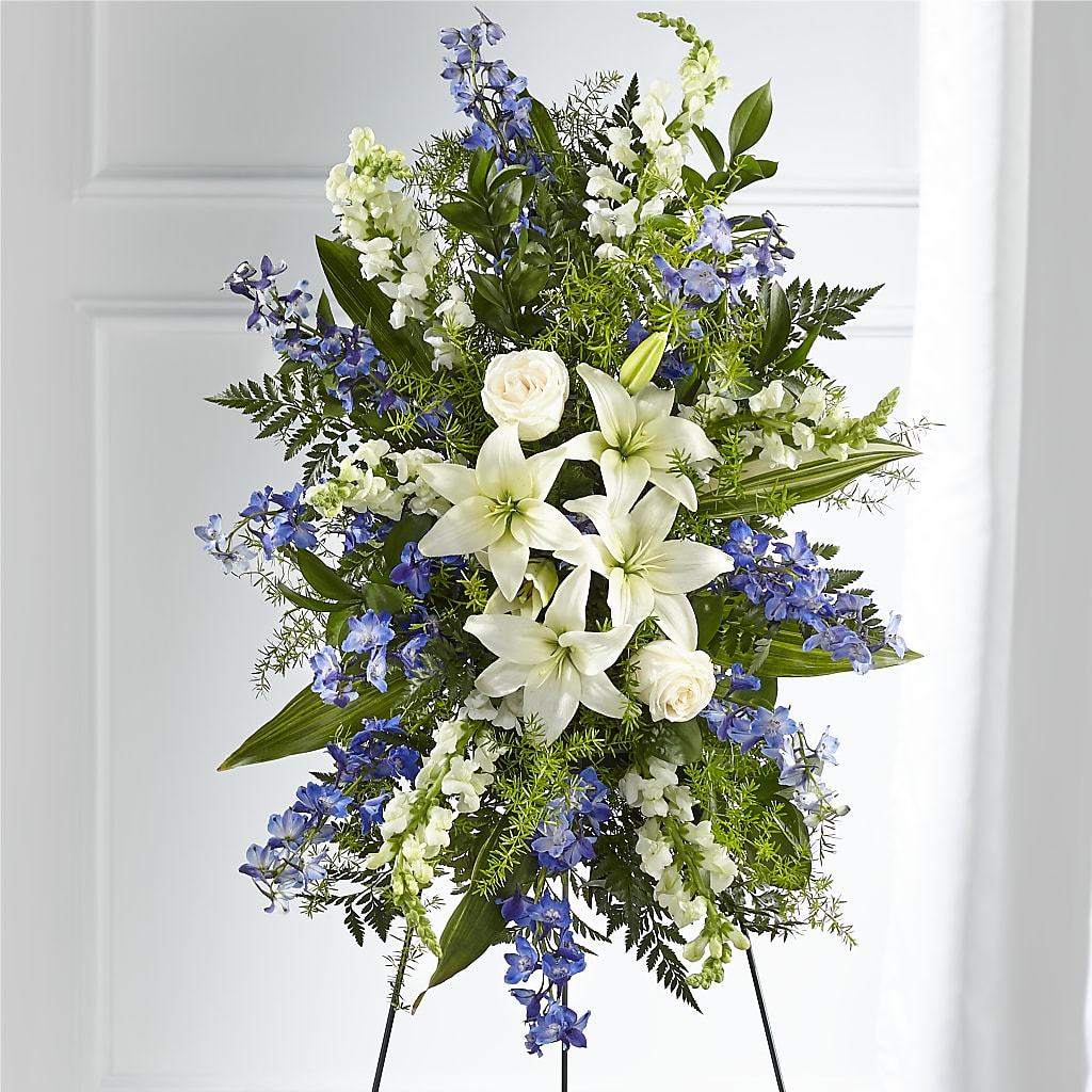Faithful Friend Standing Spray – Towne Florist, Lumberton NC
