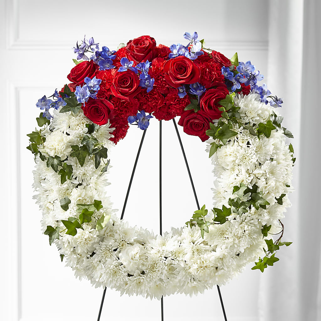 Patriotic Passion Wreath – Towne Florist, Lumberton NC