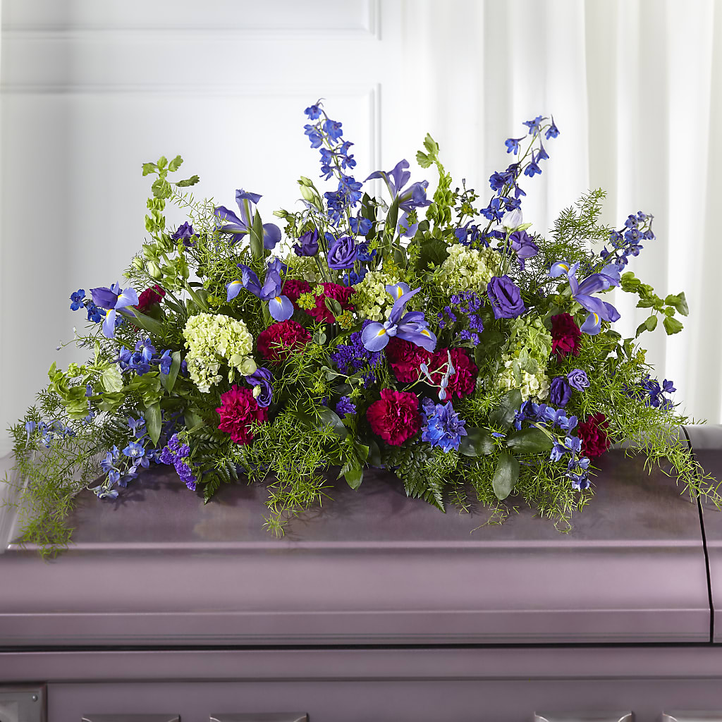 Always Treasured Casket Spray – Towne Florist, Lumberton NC