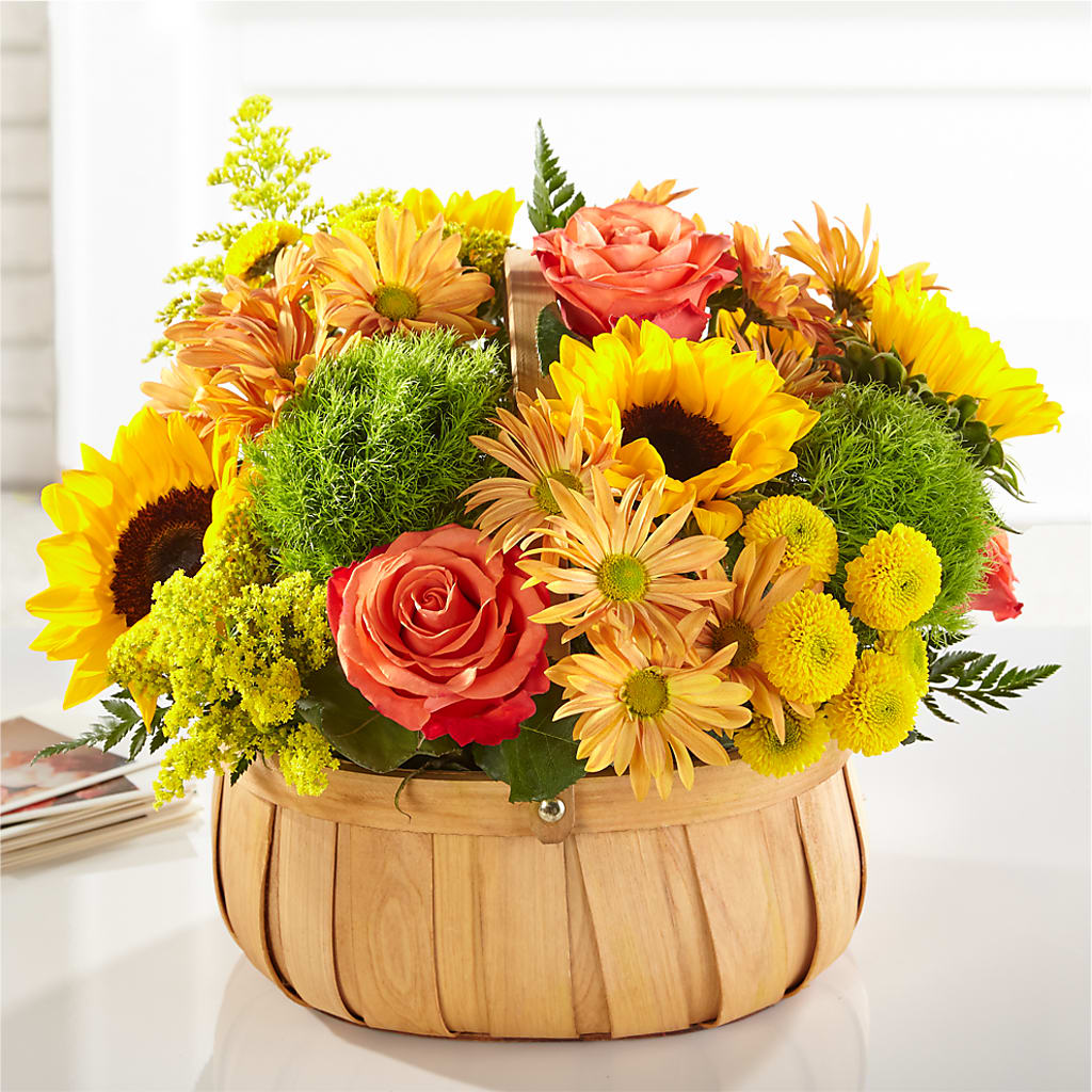 Harvest Sunflower Basket – Towne Florist, Lumberton NC