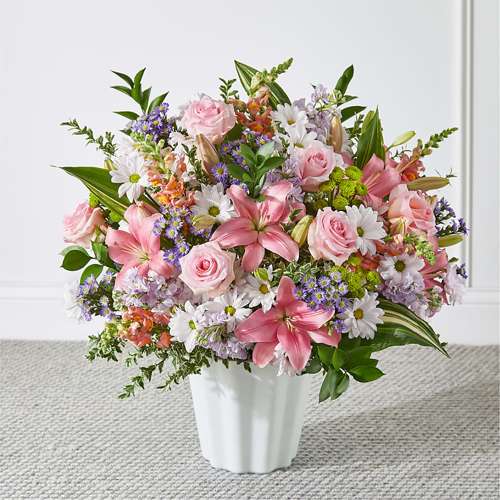 Abundant Compassion Floor Basket – Towne Florist, Lumberton NC