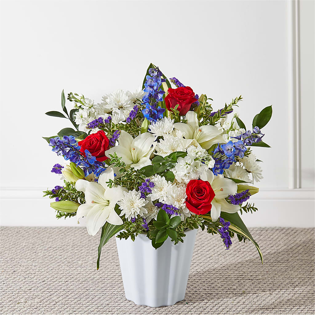 Consoled Floor Basket – Towne Florist, Lumberton NC