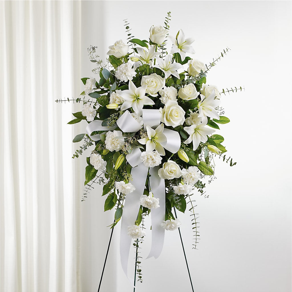 With Care Standing Spray – Towne Florist, Lumberton NC
