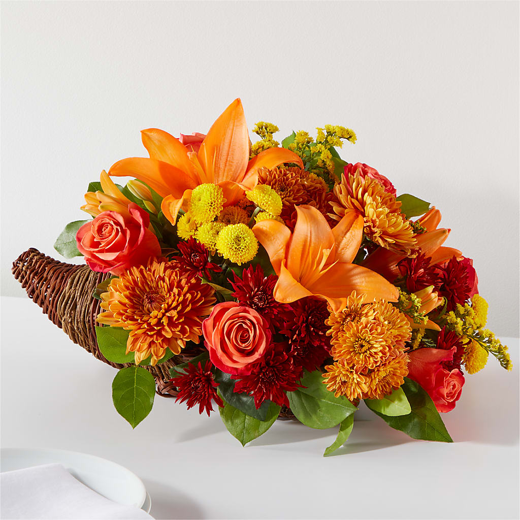 Bouquet of Blessings Cornucopia – Towne Florist, Lumberton NC