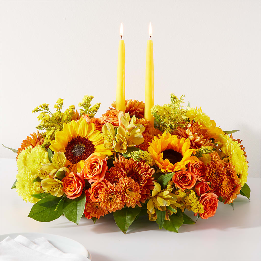 Autumn Harmony Centerpiece – Towne Florist, Lumberton NC