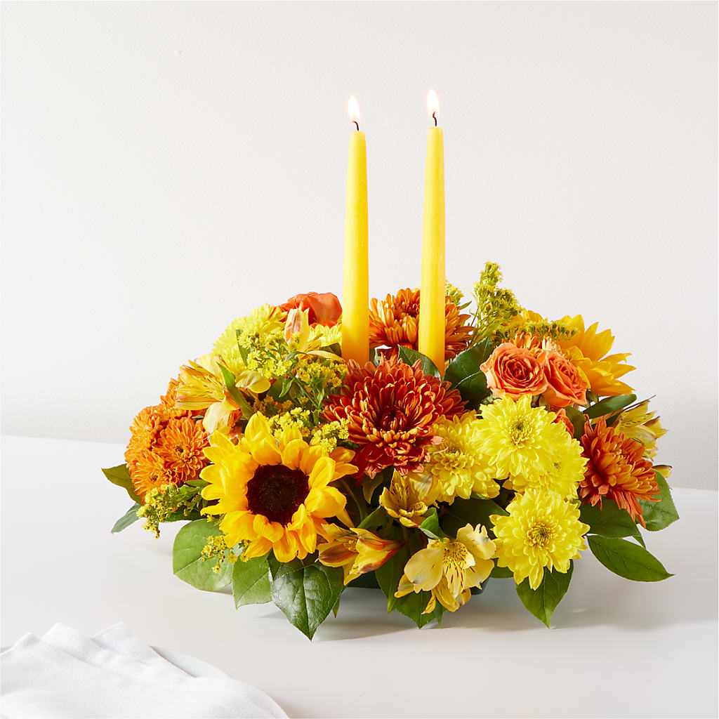 Autumn Harmony Centerpiece – Towne Florist, Lumberton NC