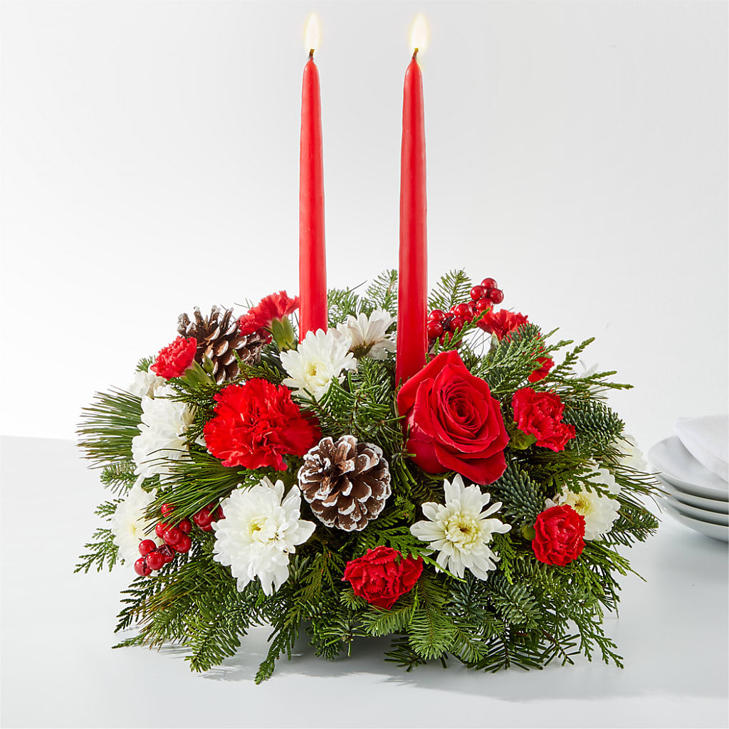 Holiday Soiree Centerpiece – Towne Florist, Lumberton NC