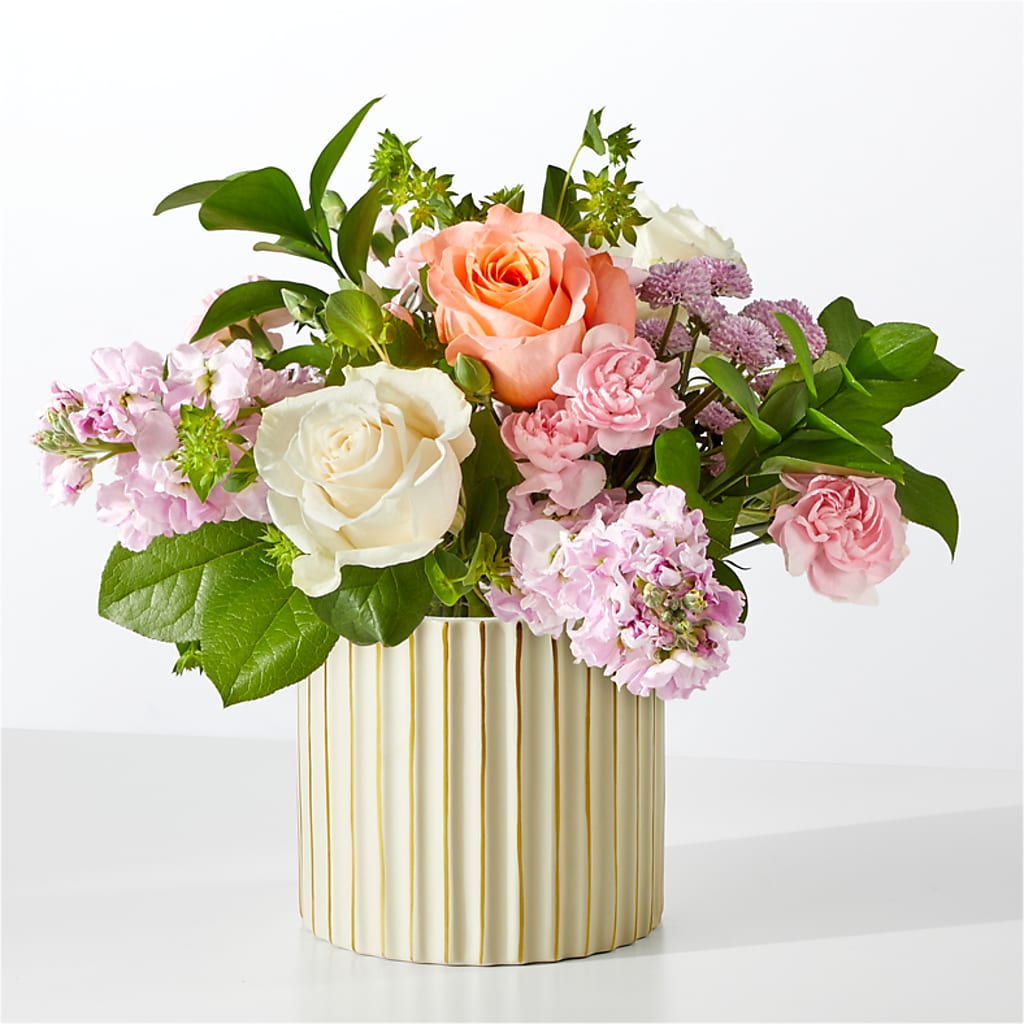 French Market Bouquet with Ivory Vase – Towne Florist, Lumberton NC