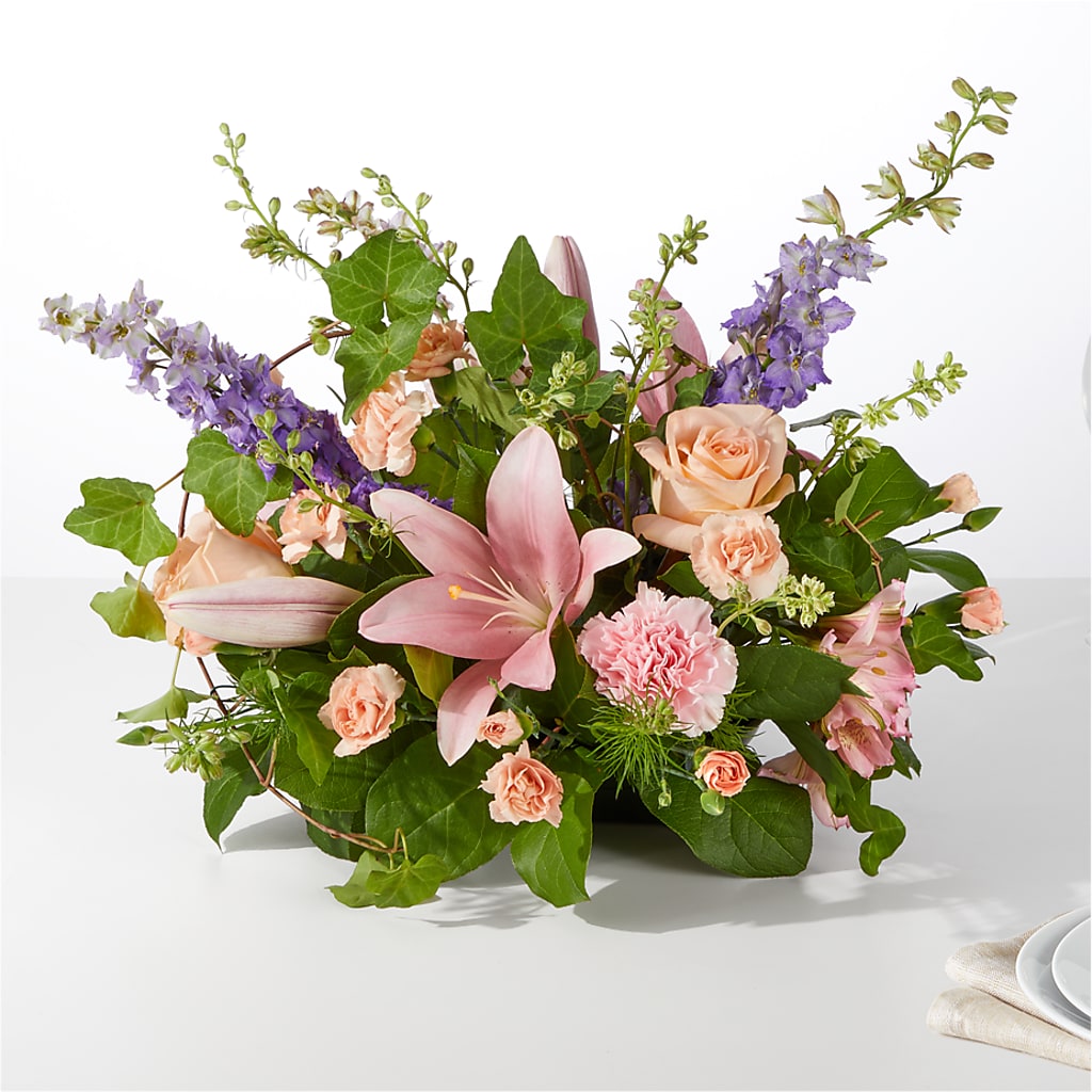 Blossom Time Centerpiece – Towne Florist, Lumberton NC