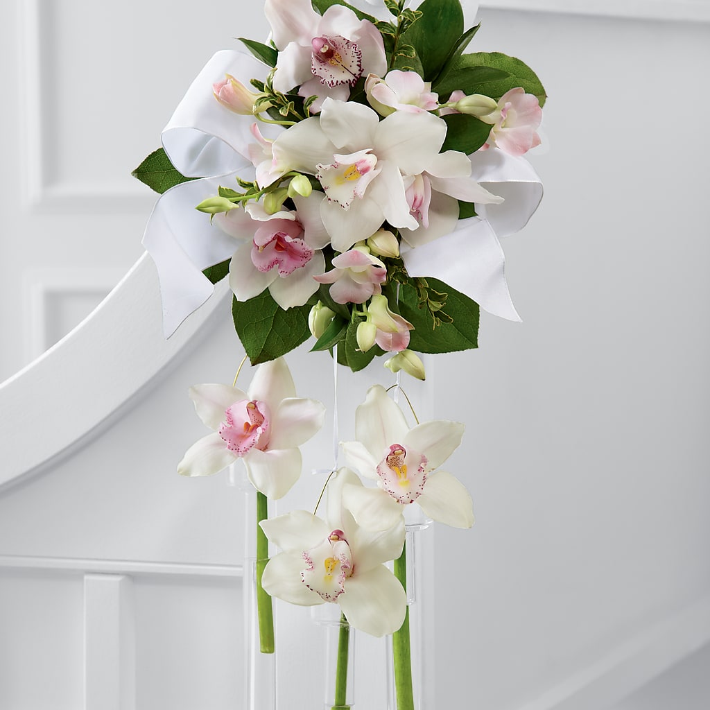 Perfect Entrance Pew Arrangement – Towne Florist, Lumberton NC