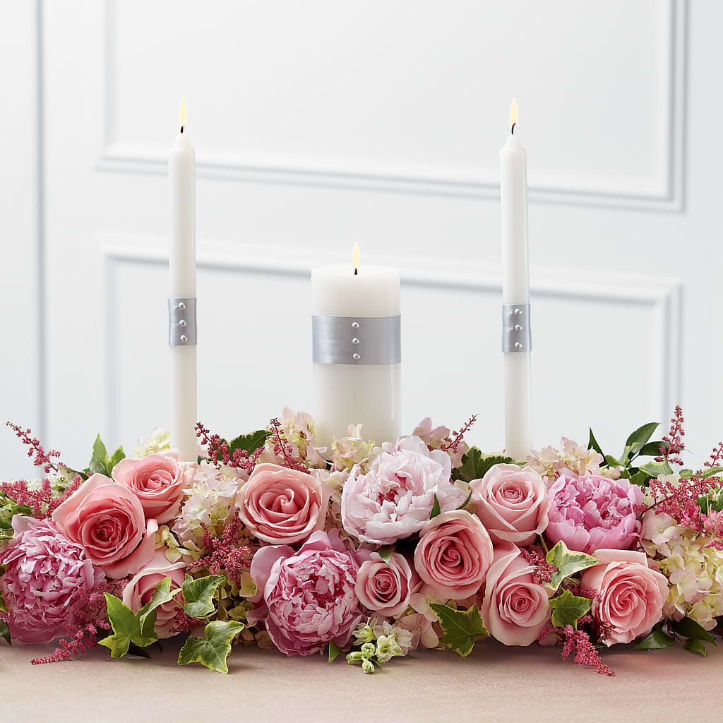 Worldwide Romance Unity Candle Arrangement – Towne Florist, Lumberton NC