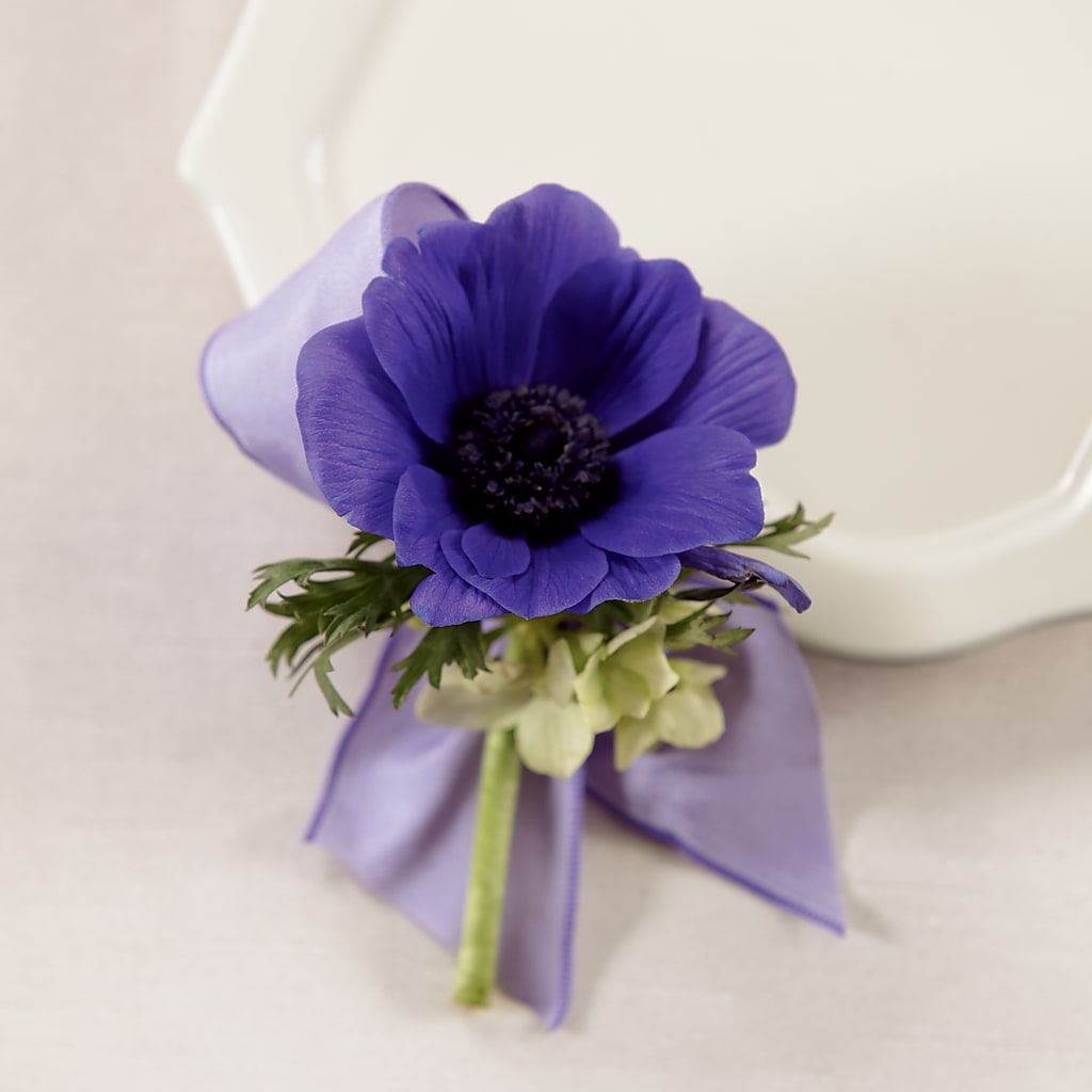 Purple Passion Boutonniere – Towne Florist, Lumberton NC