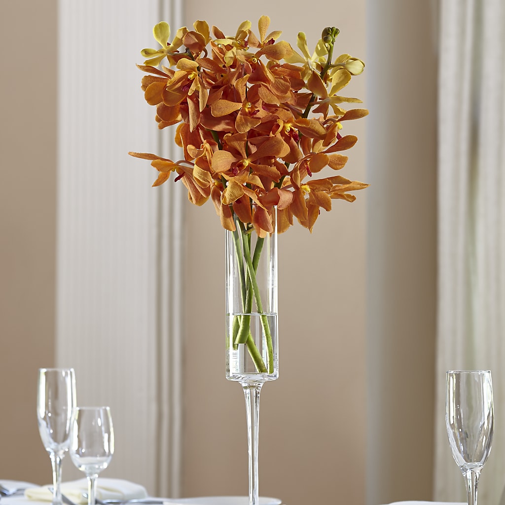 Orange Mokara Bouquet – Towne Florist, Lumberton NC