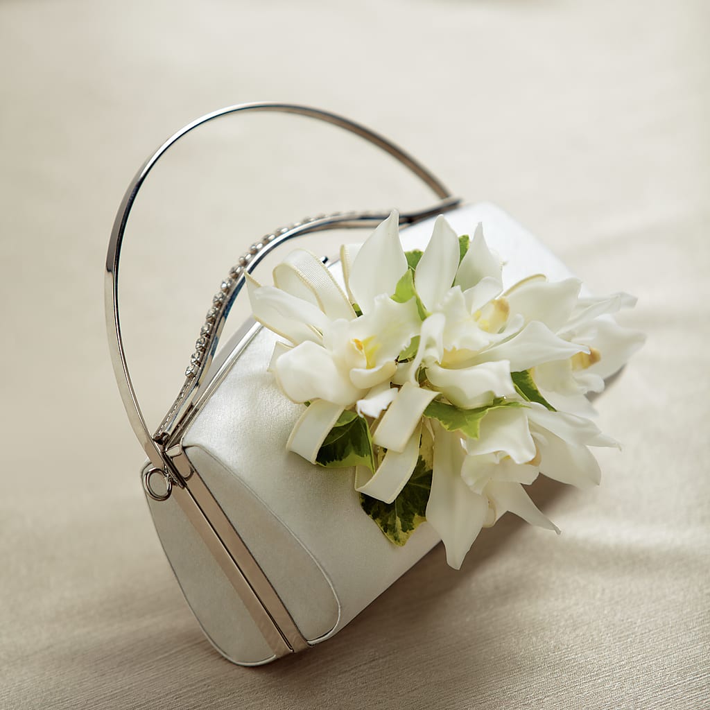 White Purse Decor – Towne Florist, Lumberton NC