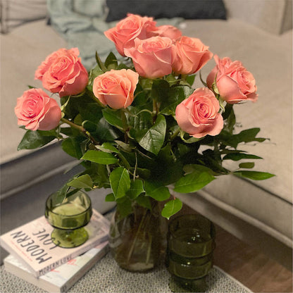 Long Stem Pink Rose Bouquet –  Towne Florist, Lumberton NC