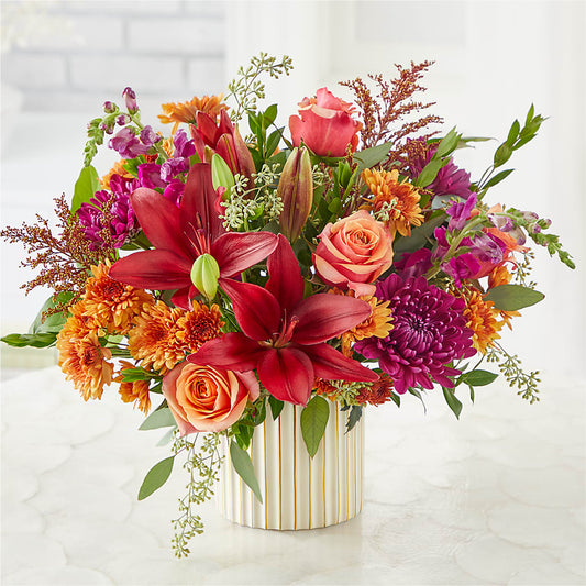Burgundy Landscape Bouquet –  Towne Florist, Lumberton NC