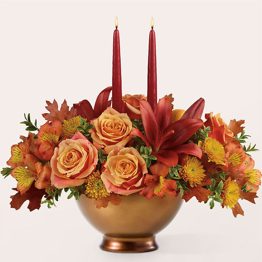 Harvest Table Centerpiece –  Towne Florist, Lumberton NC