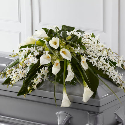 Angel Wings Casket Spray –  Towne Florist, Lumberton NC