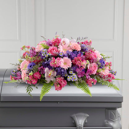 Glorious Garden Casket Spray –  Towne Florist, Lumberton NC
