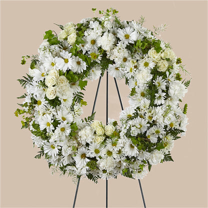 Faithful Wishes Wreath –  Towne Florist, Lumberton NC