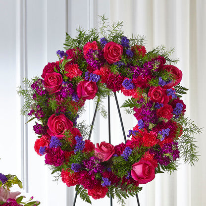 Calming Colors Wreath –  Towne Florist, Lumberton NC