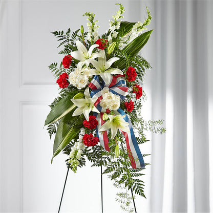 Stars of Life Standing Spray –  Towne Florist, Lumberton NC