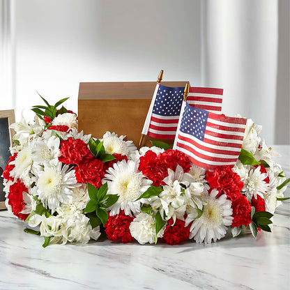 Spirit of Patriotism Cremation Adornment –  Towne Florist, Lumberton NC