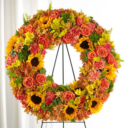 Autumnal Memories Wreath (Standard) –  Towne Florist, Lumberton NC