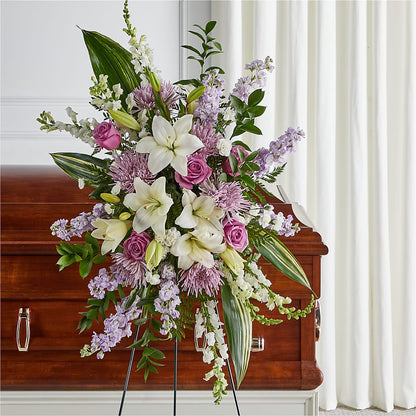 Grateful Hearts Standing Spray –  Towne Florist, Lumberton NC