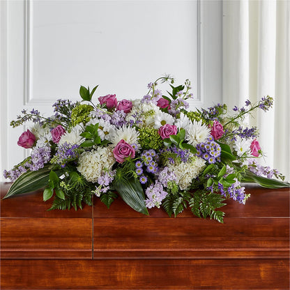 Meadows of Serenity Casket Spray –  Towne Florist, Lumberton NC