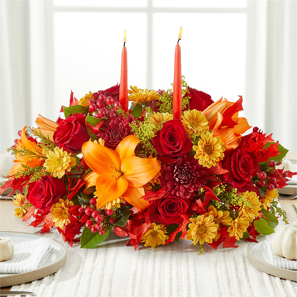 Autumn's Embrace Centerpiece –  Towne Florist, Lumberton NC