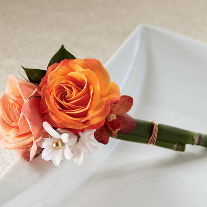 Sunset Dream Boutonniere –  Towne Florist, Lumberton NC