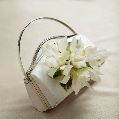 White Purse Decor –  Towne Florist, Lumberton NC