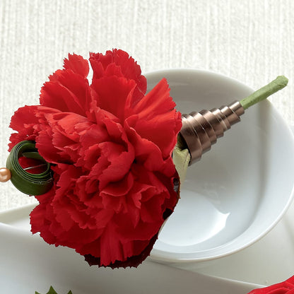 Red Carnation Boutonniere –  Towne Florist, Lumberton NC